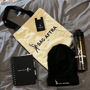 SAG-AFTRA Tote, Bottle, and Beanie Set